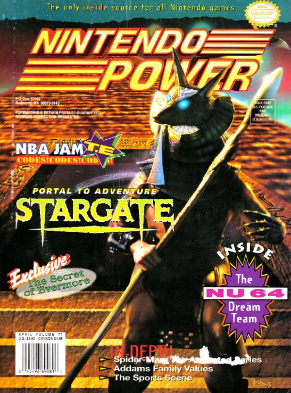 Nintendo Power Issue 071 (April 1995) cover